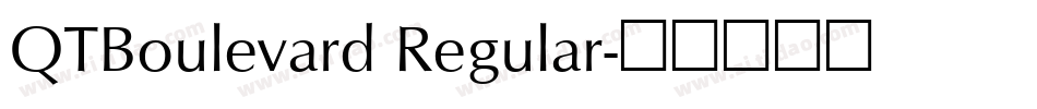 QTBoulevard Regular字体转换